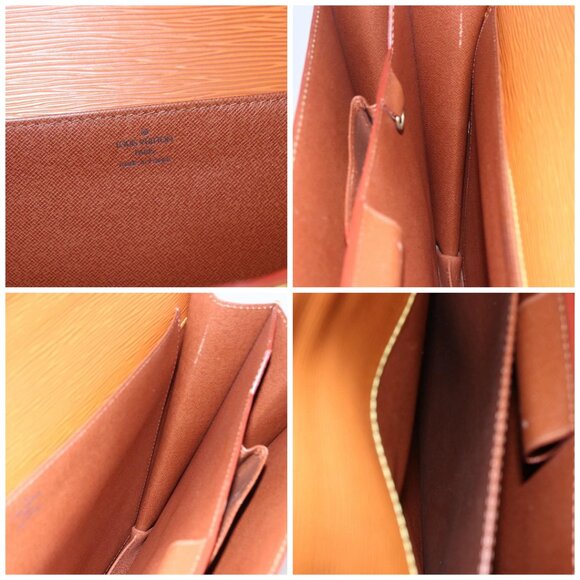 LOUIS VUITTON Epi Serviette Conseiller Zipangu Gold M54428 LV Auth 151087 - Picture 15 of 16